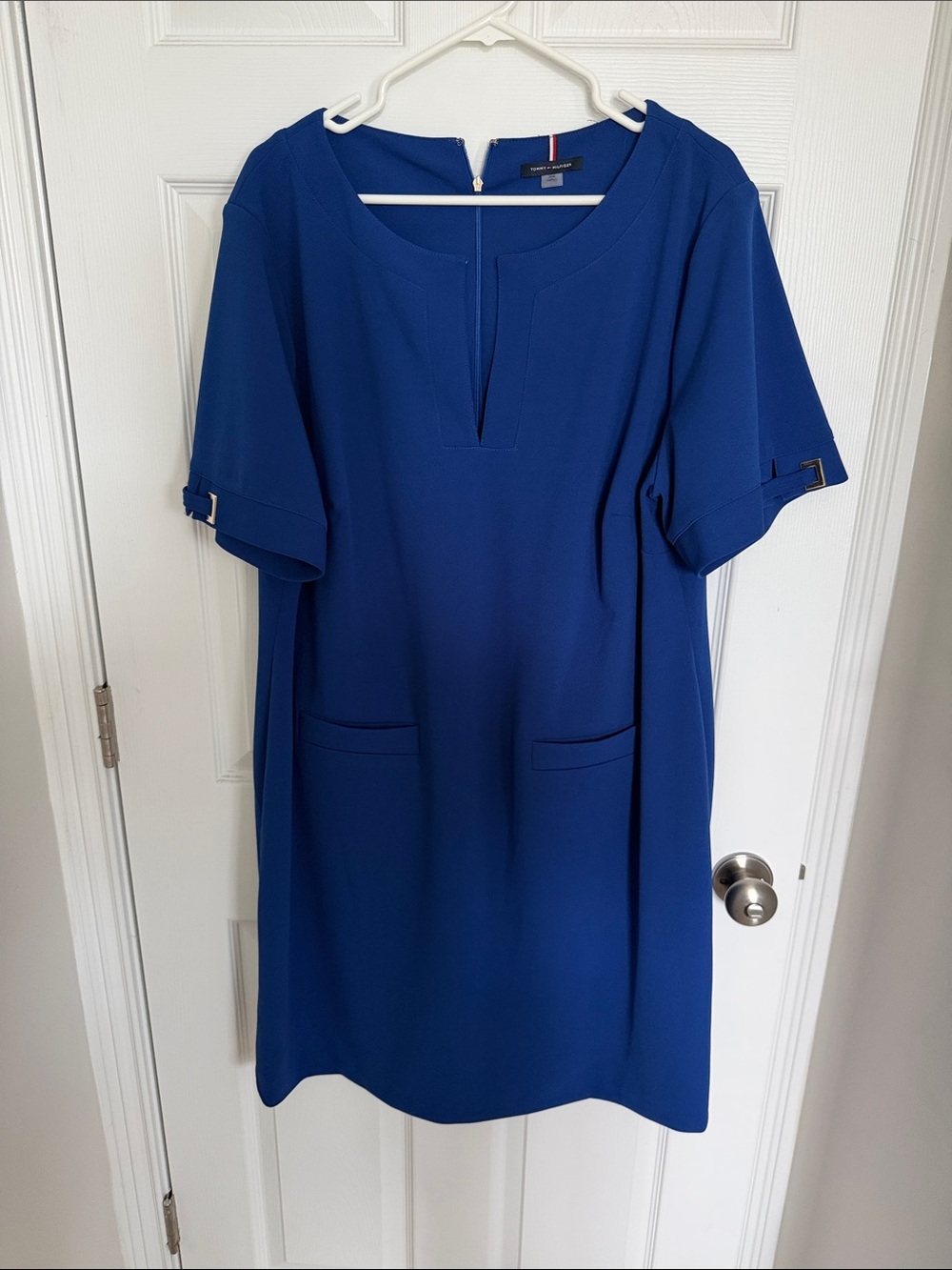 Tommy Hilfiger Royal Blue Short-Sleeve Shift Dress